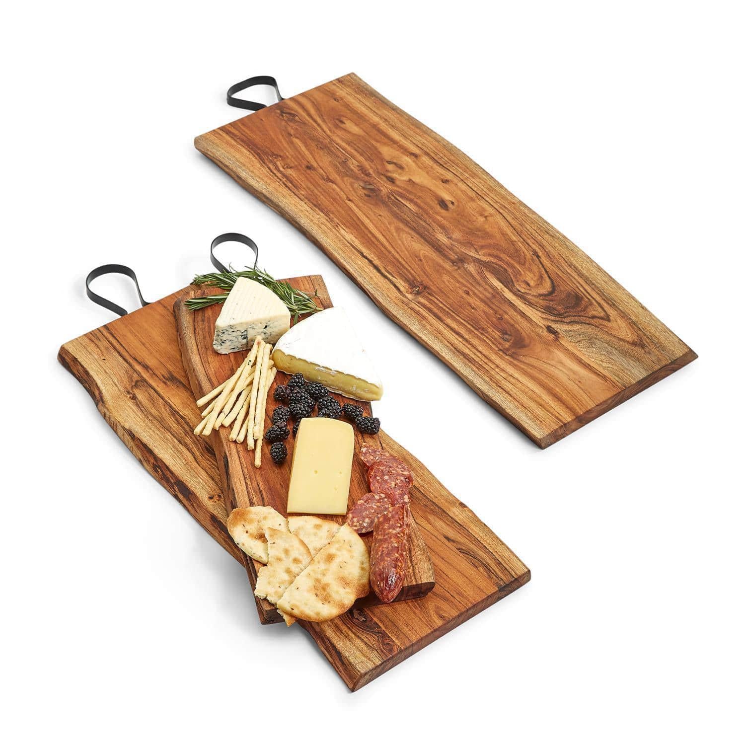 Serving Plank with Iron Handle